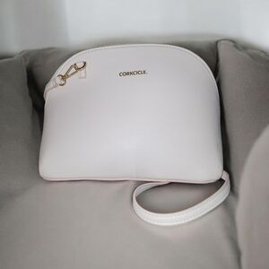 Corkcicle Adair Crossbody Silver Lunch Tote Crossbody Bag EUC